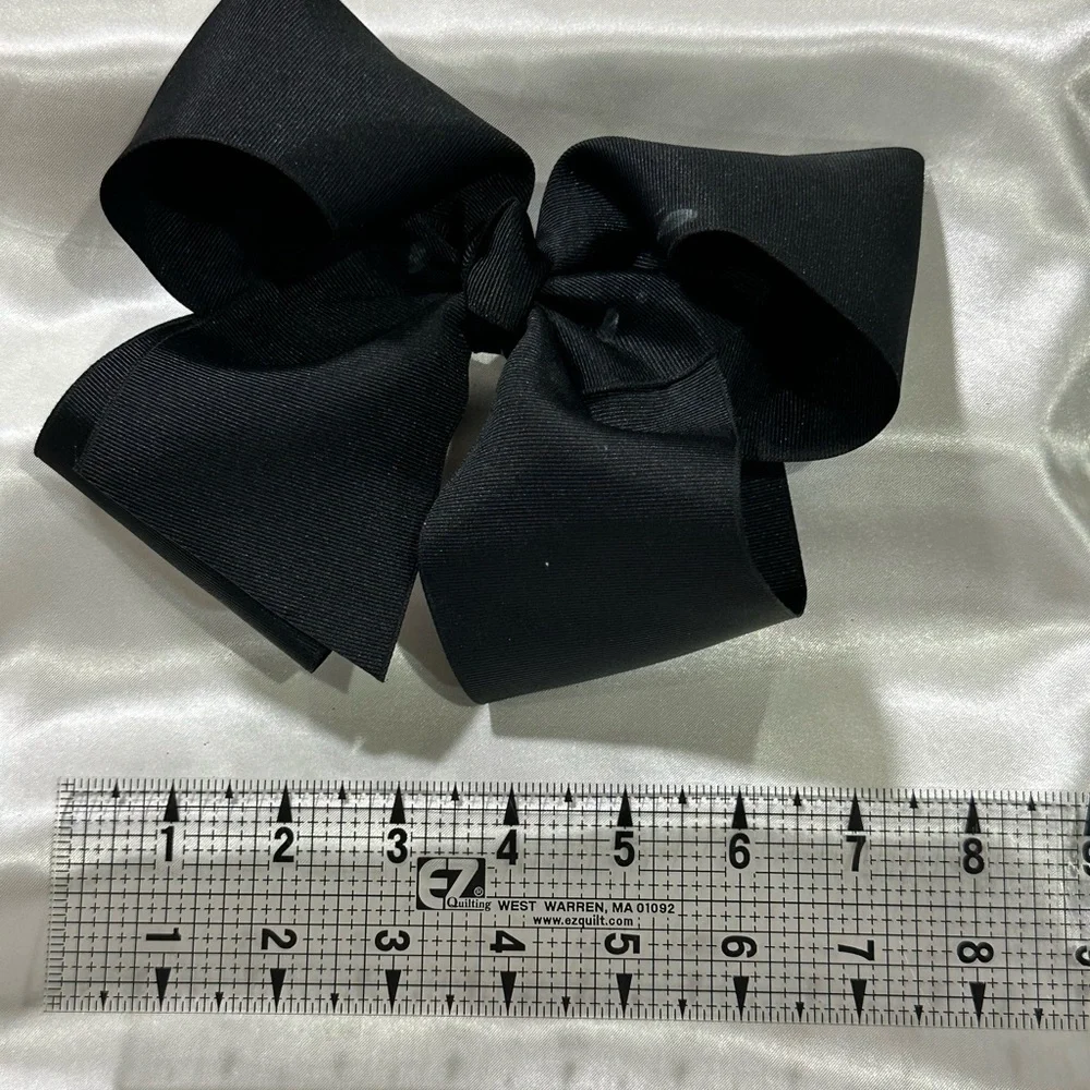 Classic Black Grosgrain Hair Bow- bundle 2+ for savings on shipping.